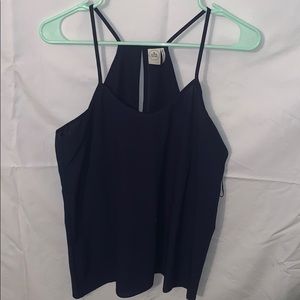 Simple Navy blue tank blouse S